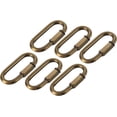 thumbnail image 1 of HUGFEGWE 6 Pcs Chain Connectors, Chain Locking Quick Link, Great for Light, Key, Camping, Backpack, Rope (Gold Bronze, 6mm Thick) UA824-20255, 1 of 5