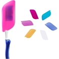thumbnail image 1 of Paquete de 6 fundas de silicona para cepillos de dientes, ideales para el hogar y el exterior,11 Feliz Sencillez, 1 of 5