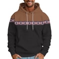 thumbnail image 2 of VBTAPA Mens Vintage Cowboy Hoodie Western Aztec Printed Hooded Sweatshirt Oversized Drop Shoulder Hoodies Long Sleeve Drawstring Pullover Sweatshirts with Front Pocket Prime Sales Black L, 2 of 5