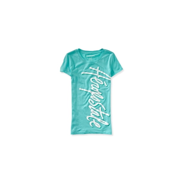 Camiseta gráfica Aeropostale Ny City Aero para mujer verde extragrande