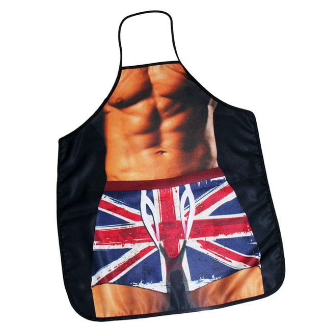 Delantales Divertidos de Cocina Delantal con Babero para Salón de Cocina Delantal Vintage Artículos de Broma Hechos de Poliéster Bañador del Unido BLESIY Delantal de cocina de poliéster