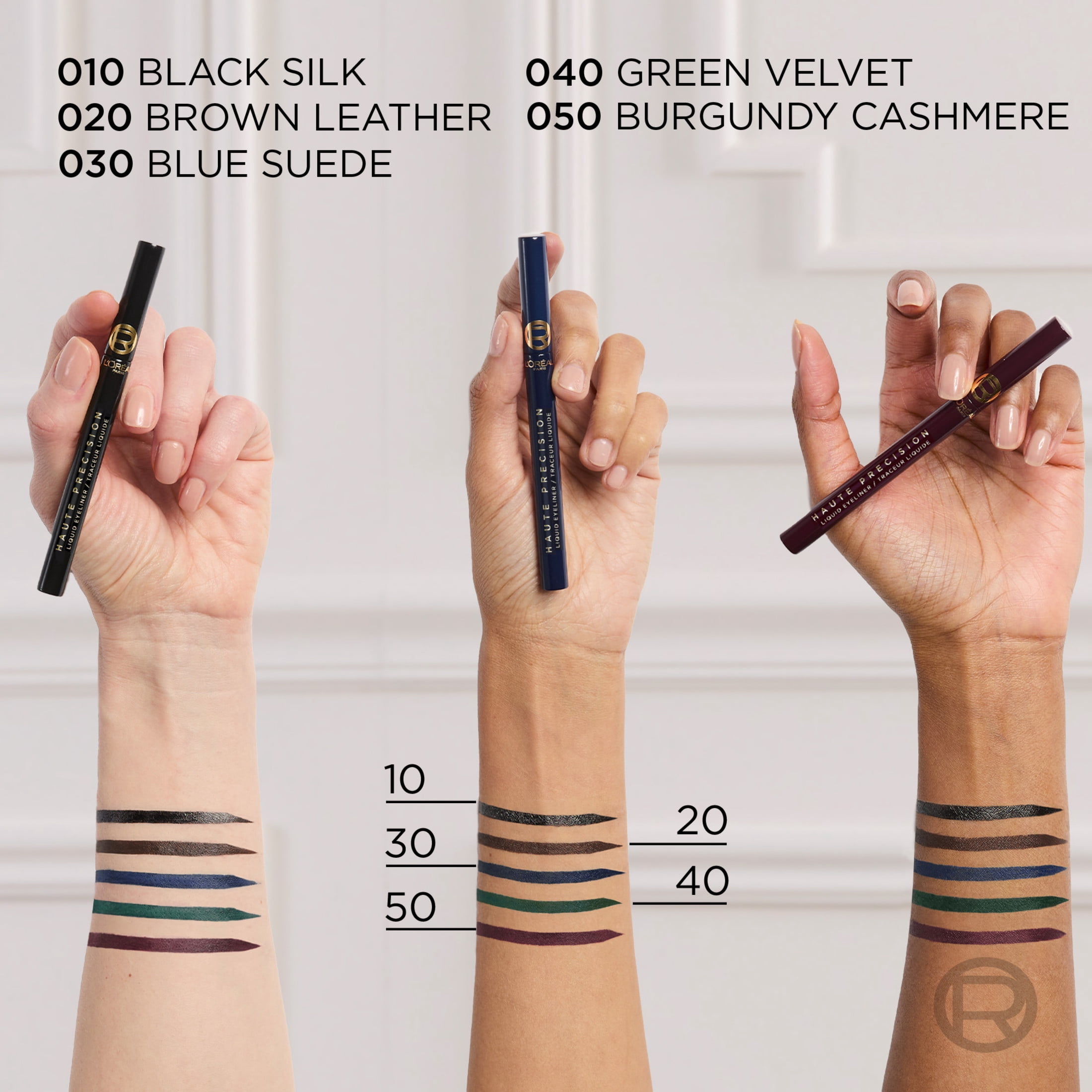 L'Oreal Paris Haute Precision Waterproof Liquid Eyeliner, Blue Suede 30, 0.03 fl oz
