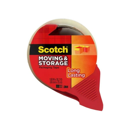 3M Scotch Mailing & Storage Tape w/Dispenser - 1 / RL