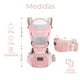 thumbnail image 3 of Canguro Porta bebe Mochila Multifuncional con asiento Color Rosa, 3 of 8