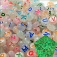thumbnail image 1 of Cuentas del alfabeto Bling Bling 600 piezas Colorido Acrílico, 1 of 3