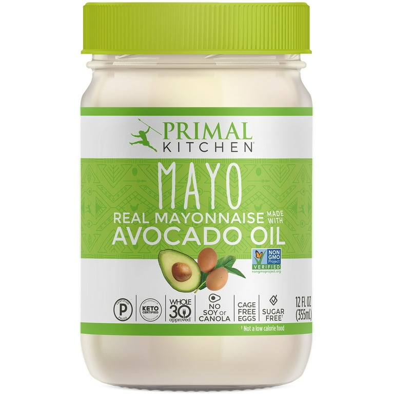 Primal Kitchen Paleo Approved Avocado Oil Mayo, 12 oz (6 Jars)
