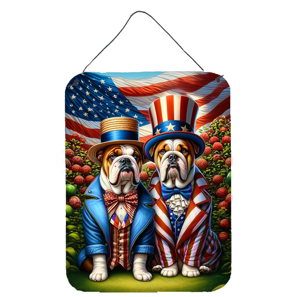 All American English Bulldog Wall or Door Hanging Prints 12 in x 16 in