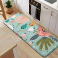 thumbnail image 5 of Pastel Pioneer Flower Pattern Kitchen Rug Mat,Kitchen Runner Rugs Non Skid Washable,Decorative Kitchen Floor Mats for Kitchen,Sink,Laundry,17"x47.2", 5 of 7