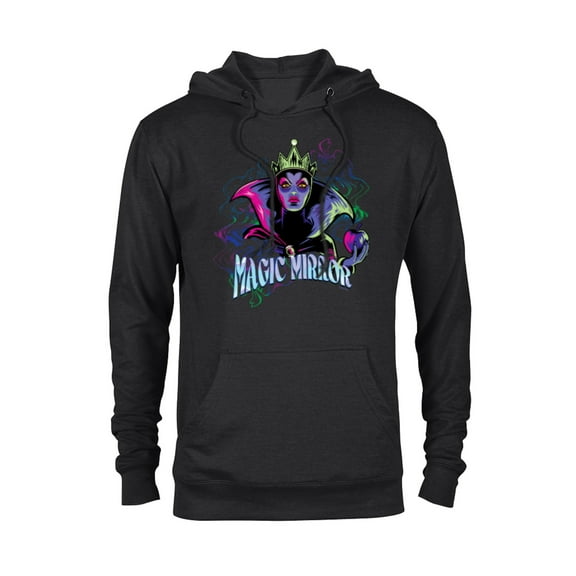 Disney Villains Evil Queen Magic Mirror Illustrated - Pullover Hoodie for Adults - Customized-Black