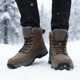 thumbnail image 4 of Mens Winter Snow Boots Anti Slip Hiking Outdoor Trekking Shoes, 4 of 10