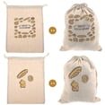 thumbnail image 2 of 2 Pcs Sacs de Rangement pour Pain à Cordon Sacs à Pain Portables Pochettes à Pain Réutilisables, 2 of 3