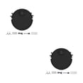 thumbnail image 3 of Bewildely Silent Robot Vacuum Cleaner USB Charging 1 in 3 for Carpets Pets Hair Negro 2Conjunto, 3 of 6