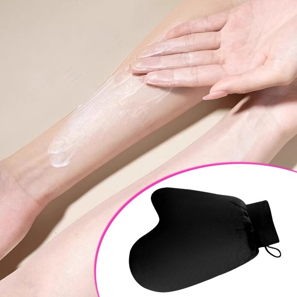 Aplicador de guantes autobronceadores | Guante reutilizable de doble cara con pulgar | Aplicador aislante Soft Stitch para Lotion Cream Gel Oil | Bronceado sin sol sin rayas | 1 paquete | Ajuste