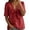 j285-Red, variant on Womens Casual T Shirts Summer Solid Color Short Sleeve Tie Front T Shirt Ladies Loose Fashion Breathable Everyday Tees,S
