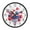 Balloons and Fireworks, variant on Voice Activated Clock with Glow Light 12 Inch Large Silent Wall Clock Battery Operated for Home Decor Snow-covered Scene