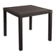 thumbnail image 1 of Mesa Cuadrada Desarmable La Ardilla Estilo Rattan Para Interiores y Exteriores Chocolate Oscuro, 1 of 4