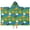Rooster and Pumpkin, variant on Rooster and Sunflower Green Pattern Teens Hooded Bath Towel Wrap for Ages 3 To 12,Quick Dry Lightweight Soft Microfiber Bath Beach Pool,50"x30"