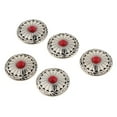 thumbnail image 5 of 5pcs Floral Turquoise Round Screw Buttons for Saddle Wallet Bag , Red, 30mm, 5 of 8