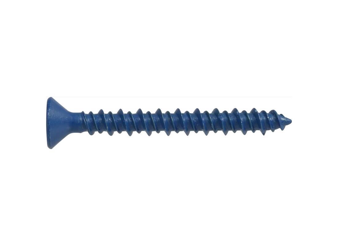 HILLMAN FASTENERS Rawl 1/4 x 2-3/4-Inch Tapper Concrete Screw with Phillips Flat Head, 100-Pack 375310