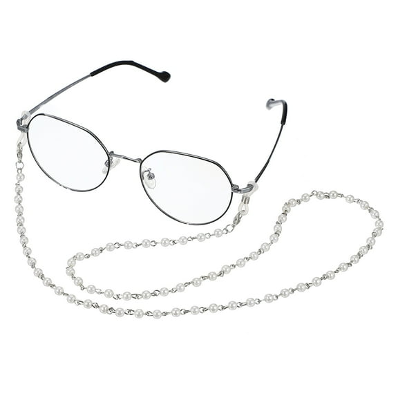 Uxcell Glasses Chain Lanyard for Sunglasses, Gold Clasp With Pearls Glasses Chain Strap Adjustable Eyeglasses Holder Strap Around Neck for Women Sunglasses