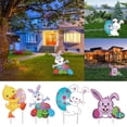 thumbnail image 6 of JHEHF Easter Bunnies Yard Decorations Outdoor Cute Rabbit Garden Signs with Stakes Holiday Welcome Signs for Patio Yard Garden Party Decor 1PCS, 6 of 6