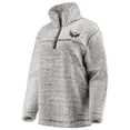 thumbnail image 2 of Women's G-III 4Her by Carl Banks Gray Washington Capitals Sherpa Quarter-Zip Pullover Jacket, 2 of 5