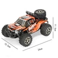 thumbnail image 2 of 1/18 alta velocidad 20 km/h todoterrenos RC todoterreno coches con batería (naranja) Likrtyny Para estrenar, 2 of 9