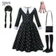 thumbnail image 3 of Disfraz de Halleween para niños y niñas, traje de Merlina, Adam, fantasía, Carnaval, fiesta, cumpleaños, 3 of 5