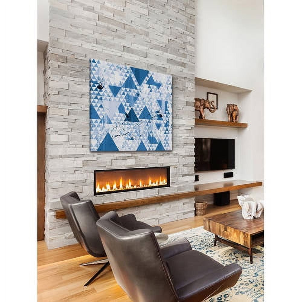 "Blue Diamonds" Painting Print on Wrapped Canvas