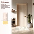 thumbnail image 3 of ODIKA 4'x6' Machine Washable Non-Slip Area Rug, Ivory Wave Patterned with Curved Lines and Subtle High Traffic Rug, Beige, 127101, 3 of 7