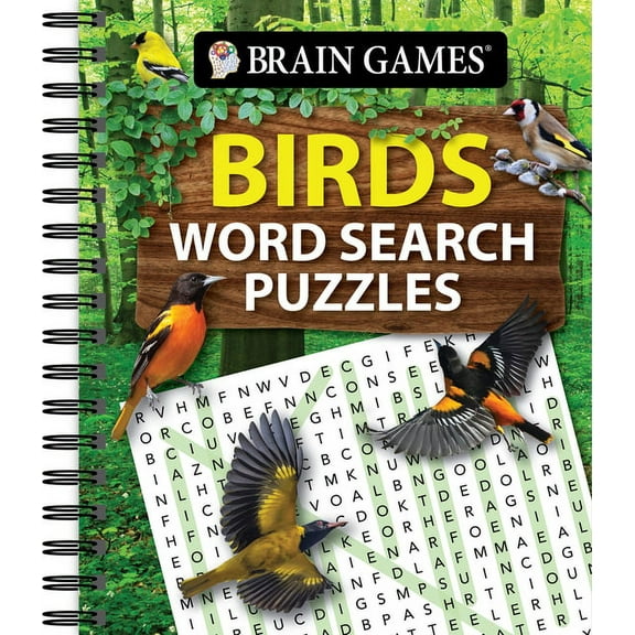 Brain Games Brain Games - Birds Word Search Puzzles, (Spiral-Bound)