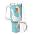 thumbnail image 2 of KLL Three White Geese Print 40oz Stainless Steel Insulated Car Cup Coffee Mug with Spillproof Lid - Keep Your Drink Hot or Cold on the Go, 2 of 8