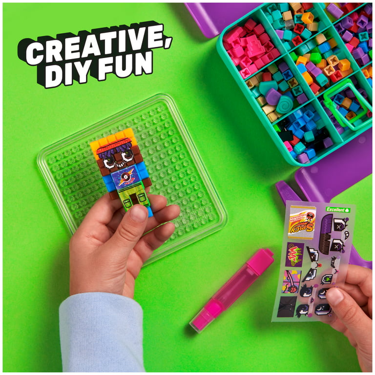Pixobitz, Exclusive Neon Studio with 600 Water Fuse Beads, Decos and  Accessories, Makes 3D Creations with No Heat, Arts and Crafts Kids Toys