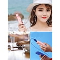thumbnail image 4 of New Multifunctional Portable Fan Student Handheld Fan Charging Usb Fan Gift Folding Mini Fan Pink, 4 of 6