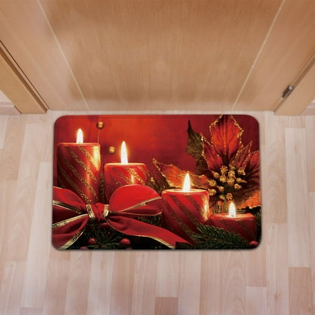 

Puntoco Clearance Christmas Cartoon Home Door Mat Absorbent Mat Living Room Kitchen Floor Mat