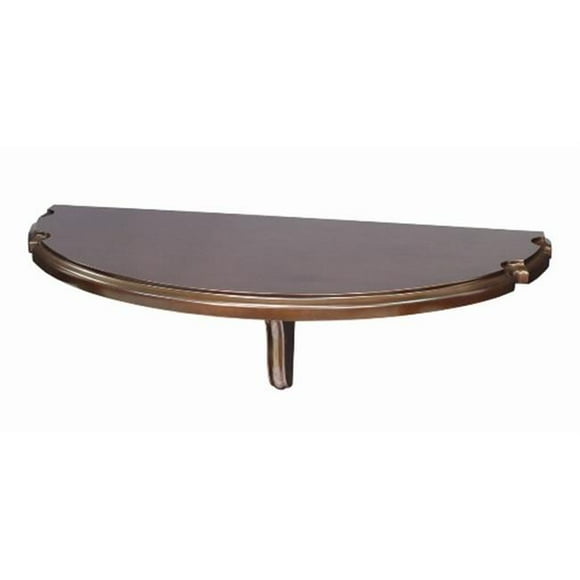 13 in. H x 36 in. W x 18 in. D Wood Wall Pub Table - Cappuccino