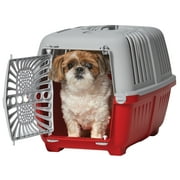 MidWest Homes for Pets Red with Plastic Door, Ideal for XS Dog Breeds