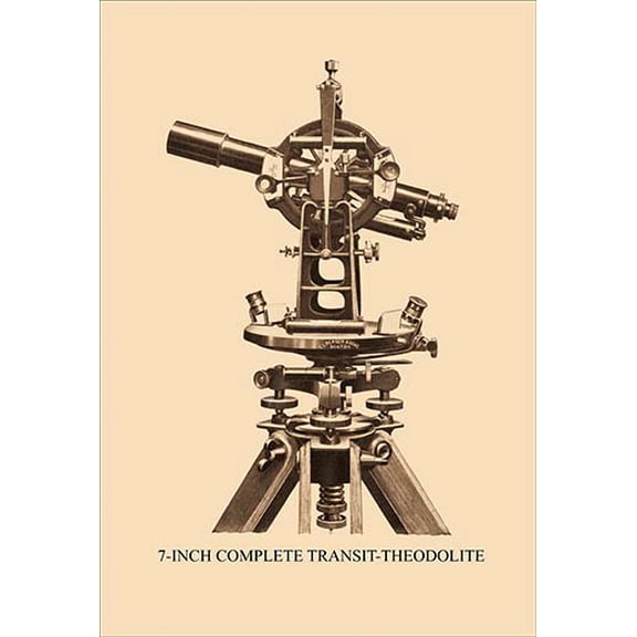 Seven-Inch Complete Transit-Theodolite Fine art canvas print (20" x 30")