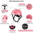 KAMUGO Kids Bike Helmet with 7Pcs Accessories, Adjustable, Toddler