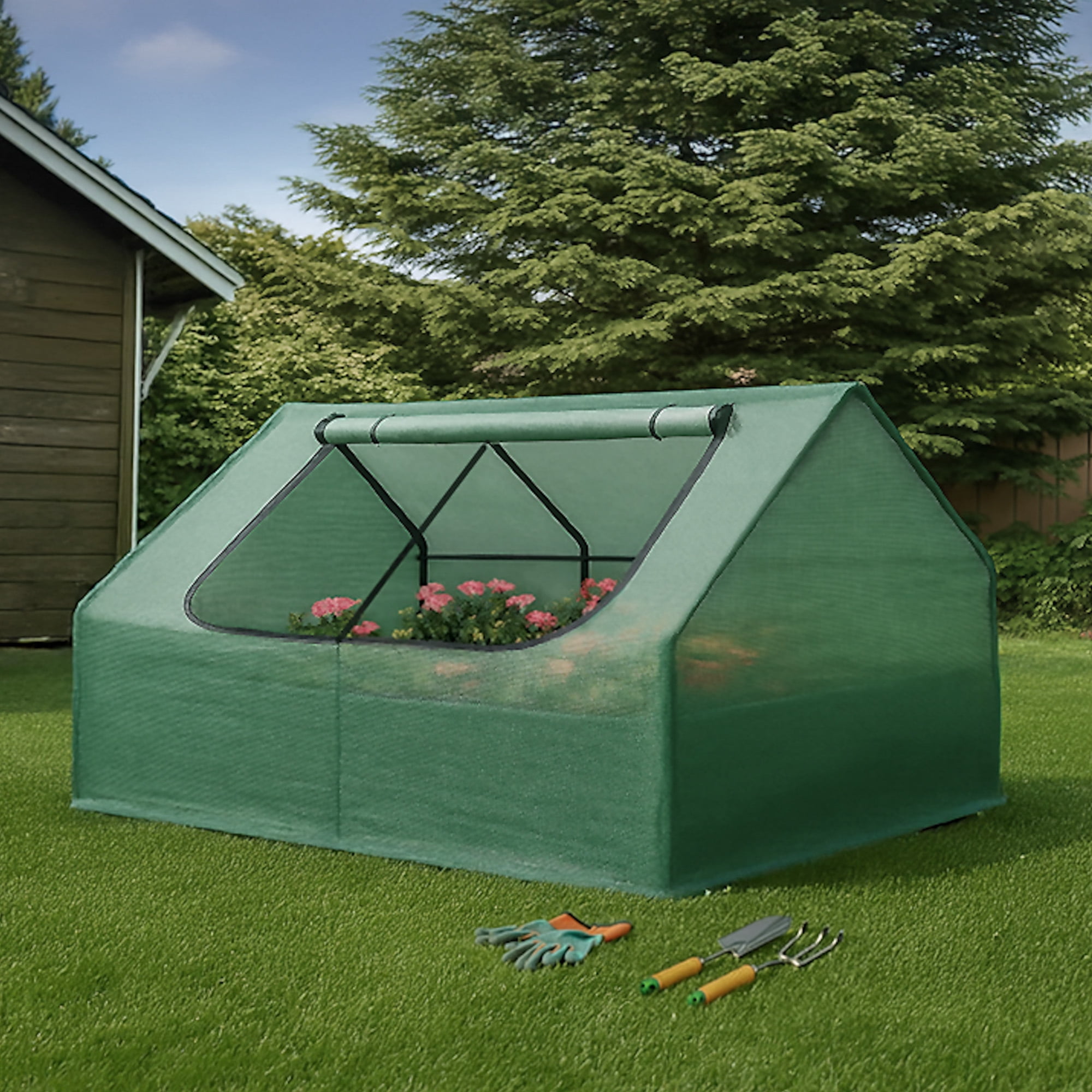 6ft x 3ft Raised Garden Bed Greenhouse Cover