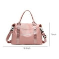 thumbnail image 3 of Bolsa de Lona, Bolsa Deportiva Tipo Tote para El Gimnasio, Bolso de Hombro para Escapadas de Fin de Semana para Mujer, Ideal para Viajes, Gimnasio y Compras., 3 of 7