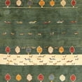 thumbnail image 1 of Ahgly Company Indoor Square Contemporary Khaki Green Area Rugs, 8' Square, 1 of 6