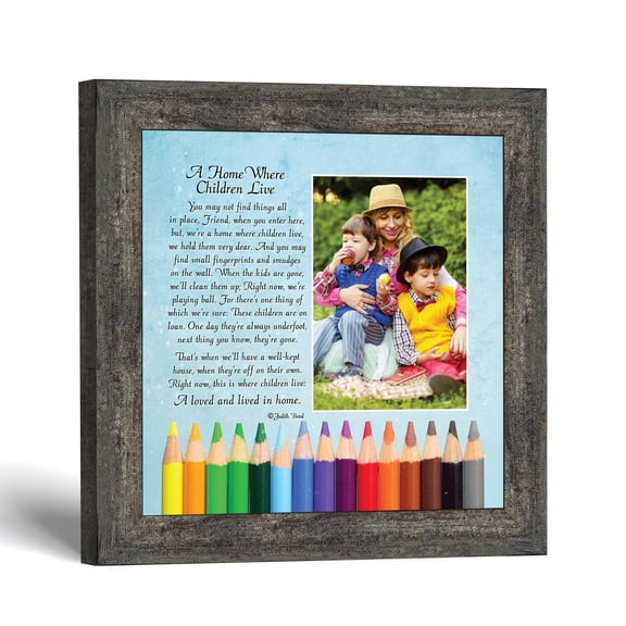 Stay at Home Mom Gifts, Children Live Poem Photo Frame