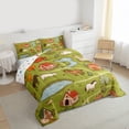 thumbnail image 3 of Castle Fairy Cartoon Horse Full Size Comforter Sets,Cute Farmhouse Cabin Bedding Sets, 3 of 8