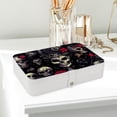 thumbnail image 6 of Punk PU Leather Necklace Holder with Removable Compartment and Portable Jewelry Stand Earring Holder Jewelry Box, 6 of 6