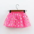 thumbnail image 5 of MEZZALL Kids Girls Holiday Party Ballet Skirts Dot Prints Tulle Dance Skirt Cozy Toddler Dailywear, Hot Pink, 6-8 Years, 5 of 5