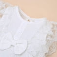thumbnail image 6 of Maxcozy Baby Girl Ruffled Sleeveless Romper Bodysuit Jumpsuit Headband Set Summer Clothes Outfits, 6 of 6