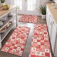thumbnail image 2 of Pioneer Flower Floral Print Pattern Kitchen Rugs Sets Of 3,Kitchen Runner Rugs Non Skid Washable,Decorative Kitchen Floor Mats for Kitchen,Sink,Laundry,17X30 Inch + 17X47 Inch + 17X59 Inch, 2 of 6