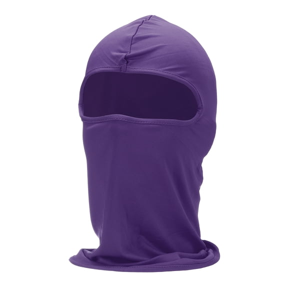 Uxcell Summer Balaclava Face Mask, Polyester Sun Protection Hood Face Cover Cooling Full Head Mask for Men Women Fishing Motorcycle Cycling, Dark Purple