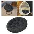 thumbnail image 5 of Replacement Chair Cushion Chair Pad Removable " Thickened Seat Cushion for Cradle Hanging Basket Chair Hammock, Black 60cm, 5 of 7